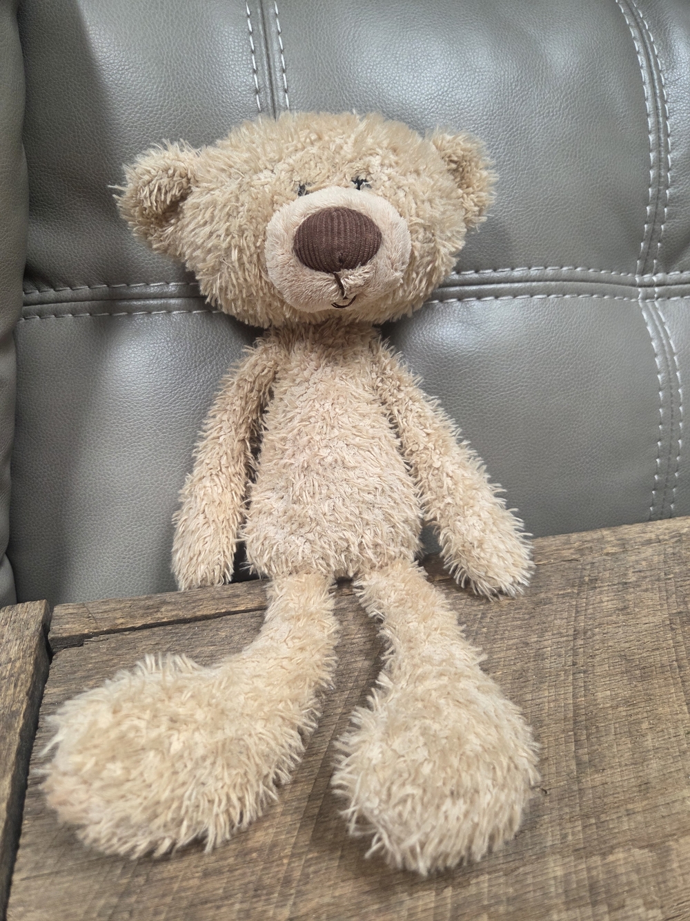 GUND Toothpick Teddy Bear 15" Plush Skinny Floppy Slender Style #40401 Bin 1K